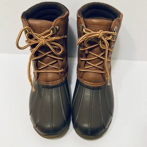Sperry Top Sider Duck Boots Boys SZ 4 Waterproof